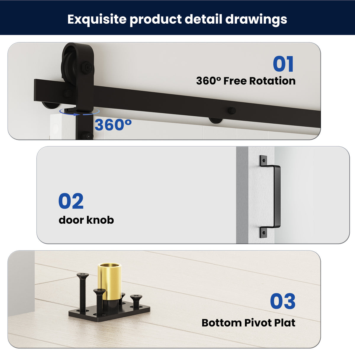 SMARTSTANDARD 30" x 84" Bifold Sliding Barn Door, K Shaped Panel with Sliding Hardware Kit Set, Finished Closet Door Slab, 2.83FT Track for 2 Doors, MDF, White
