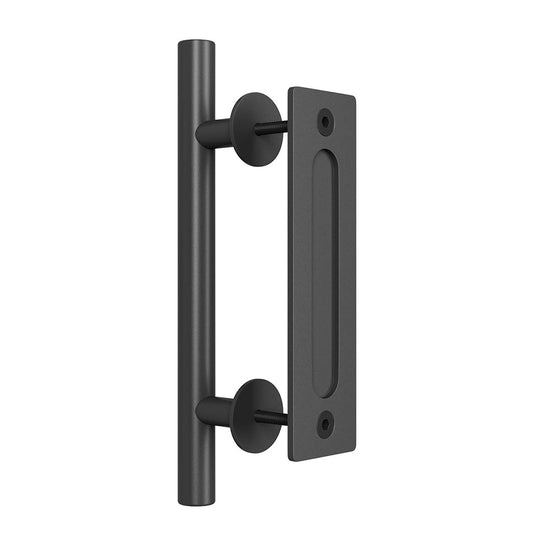 12" Pull and Flush Barn Door Handle Set