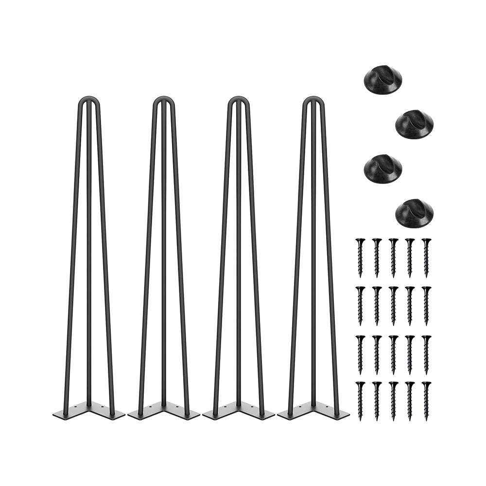 Hairpin Furniture Legs, 3 Rods, 4PCS