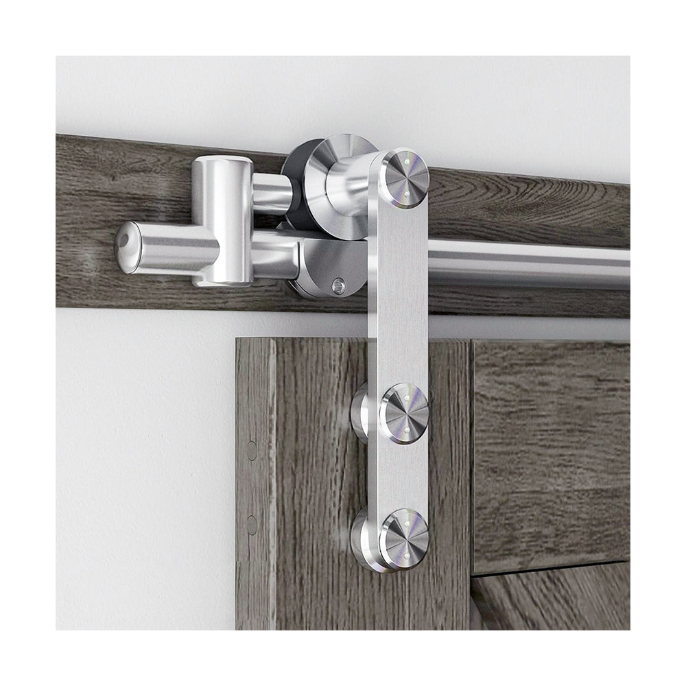 Sliding Barn Door Hardware Kit, Stainless Steel