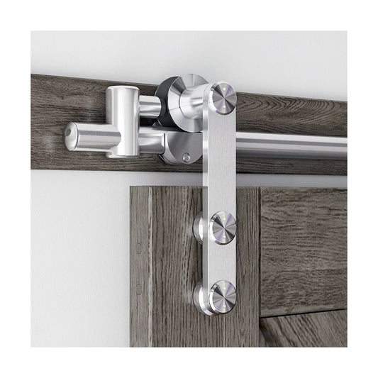 Sliding Barn Door Hardware Kit, Stainless Steel