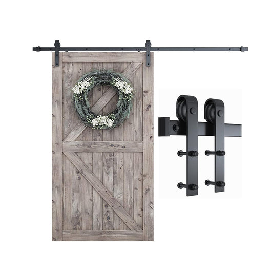 Sliding Barn Door Hardware Kit, Double m Shape Hanger