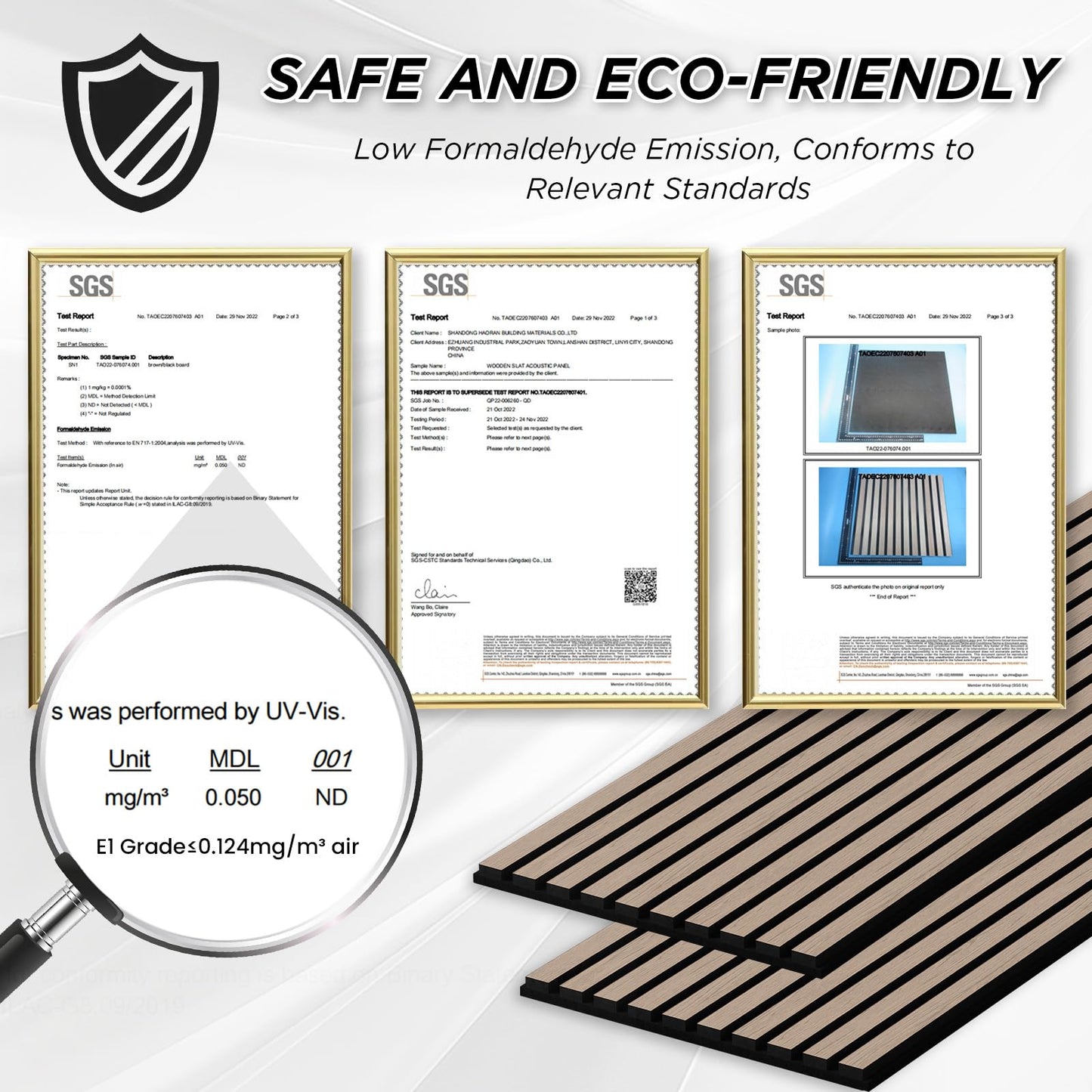 SMARTSTANDARD 2 Pack 106" x 12.6" Wood Slat Wall Panels, Walnut， Soundproof Wooden Wall Panels, Acoustic Wood Panels for Wall, 3D Fluted Wooden Panels for Interior Wall Decor