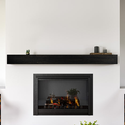 Wooden wall shelf