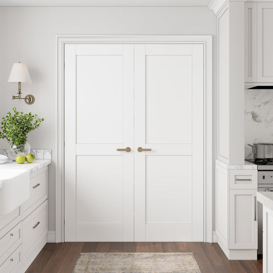 SMARTSTANDARD 56" x 80" Interior Doors, Solid Core Slab Door, Pre-Assembled