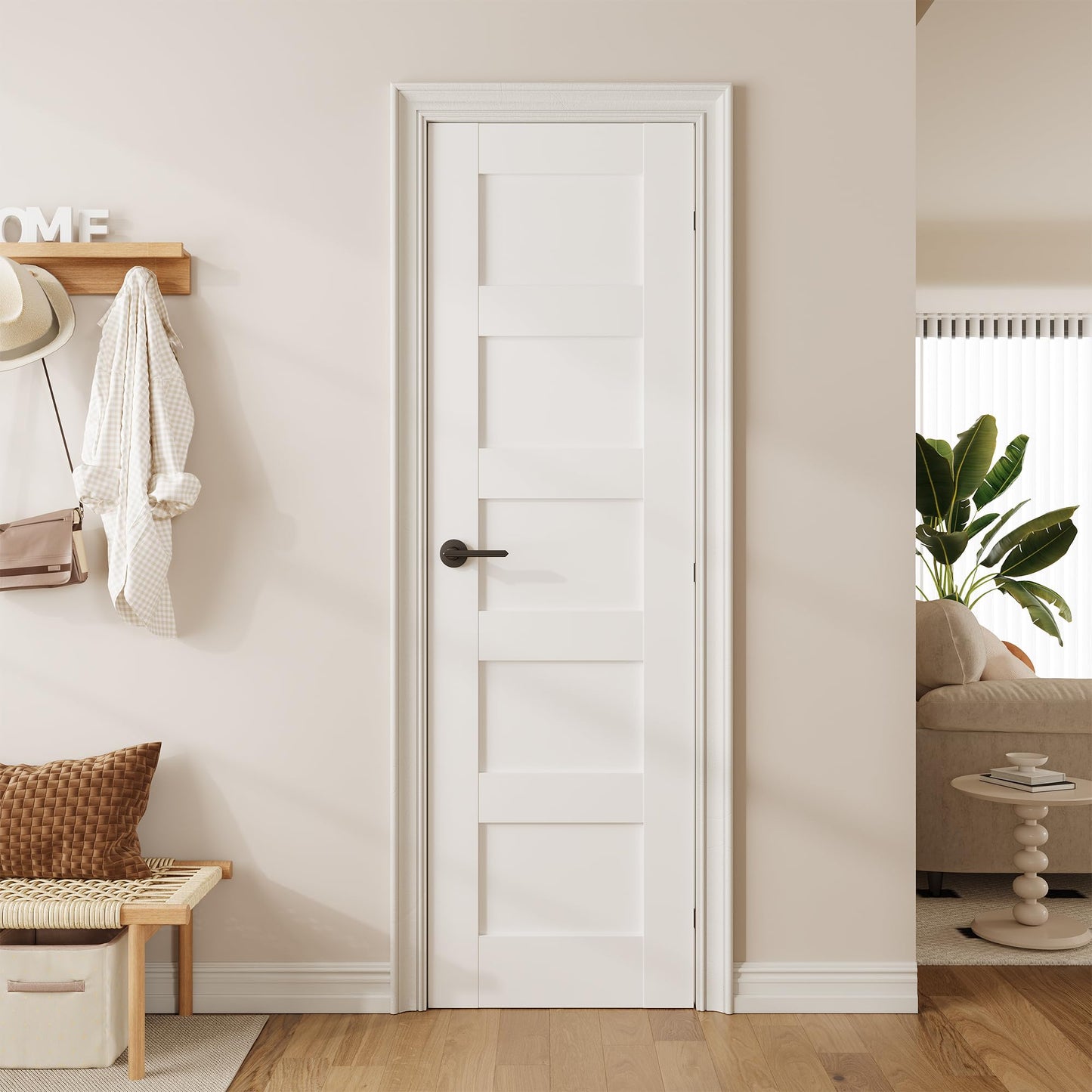 SMARTSTANDARD 24" x 80" Interior Slab Door, Pre-Assembled Solid Core Door