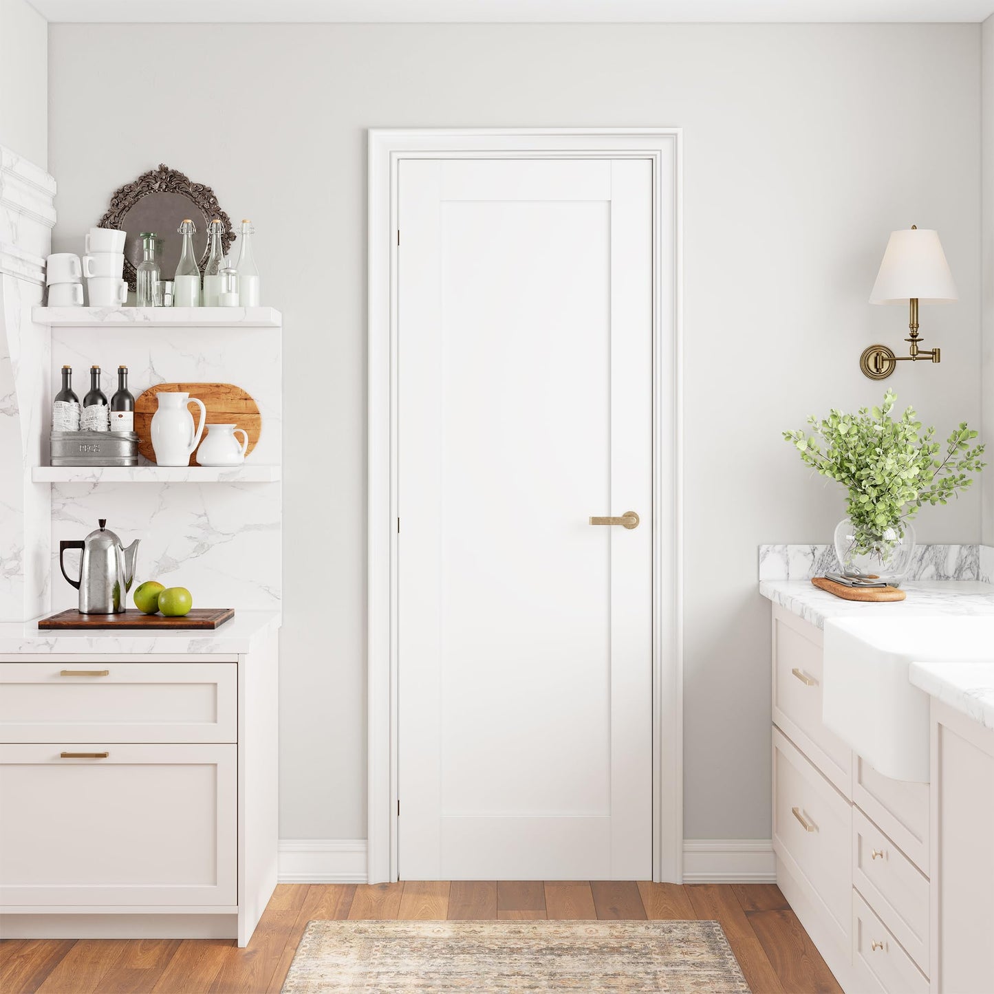 SMARTSTANDARD 24" x 80" Slab Door, Solid Core Interior Door, Pre-Assembled