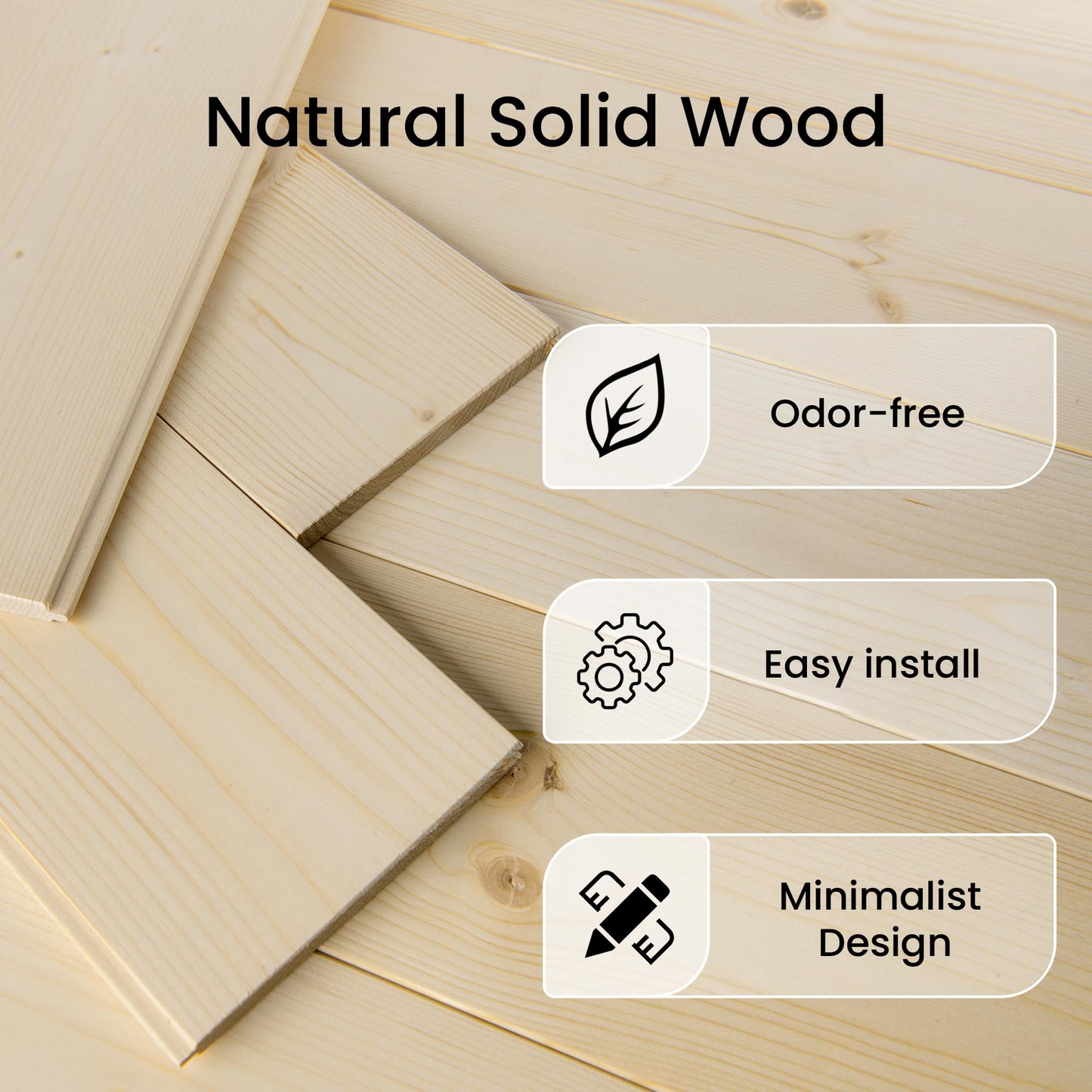 SMARTSTANDARD 42in x 84in Sliding Barn Door with Brushed Nickel Hardware | 7FT Track Kit & Handle, Assembly is Required, DIY Unfinished Solid Spruce Wood Panelled Slab, K-Frame