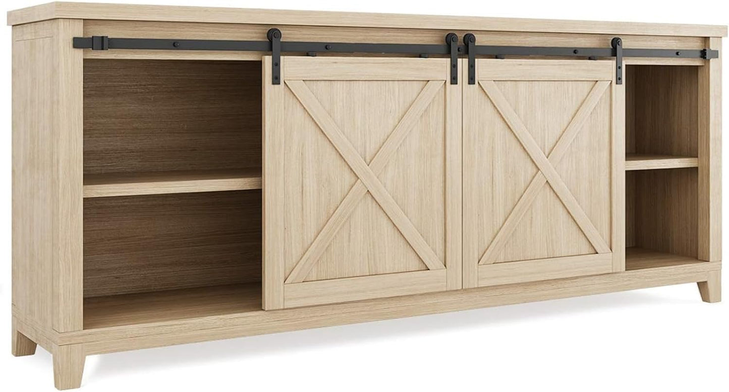 Cabinet Sliding Barn Door Hardware Kit, I Shape Hanger
