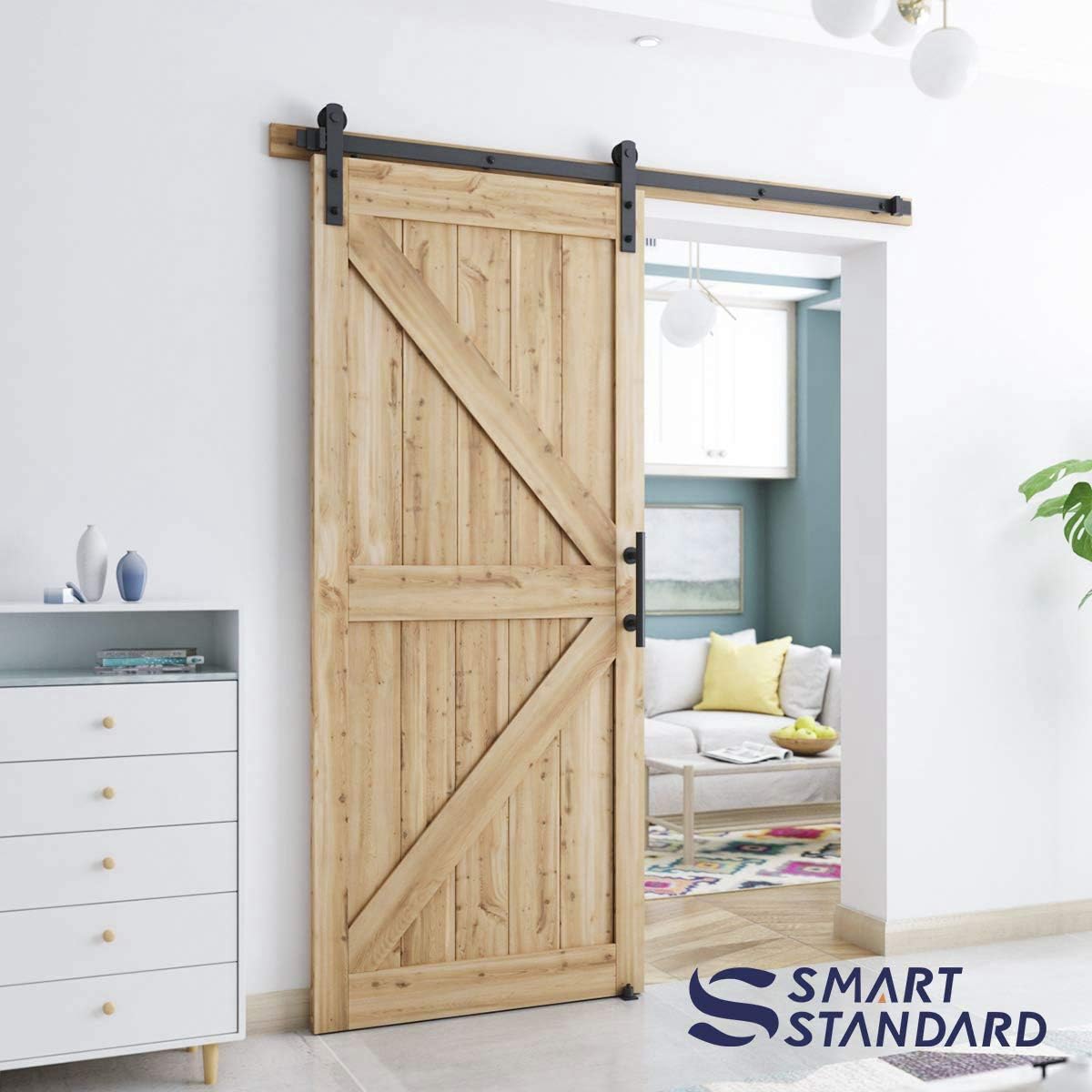 Sliding Barn Door Hardware Whole Kit, I Shape Hanger