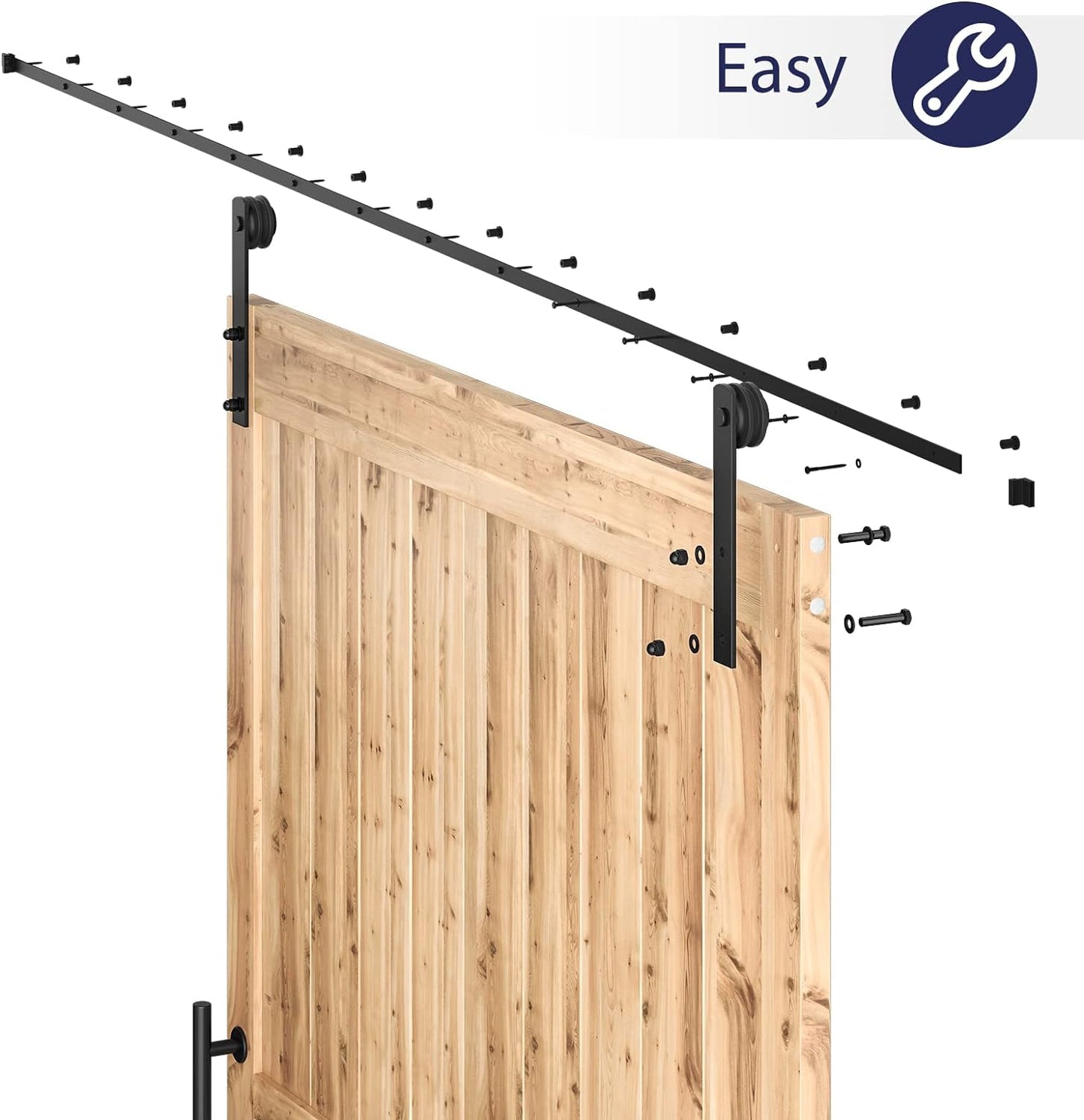 Sliding Barn Door Hardware Whole Kit, I Shape Hanger