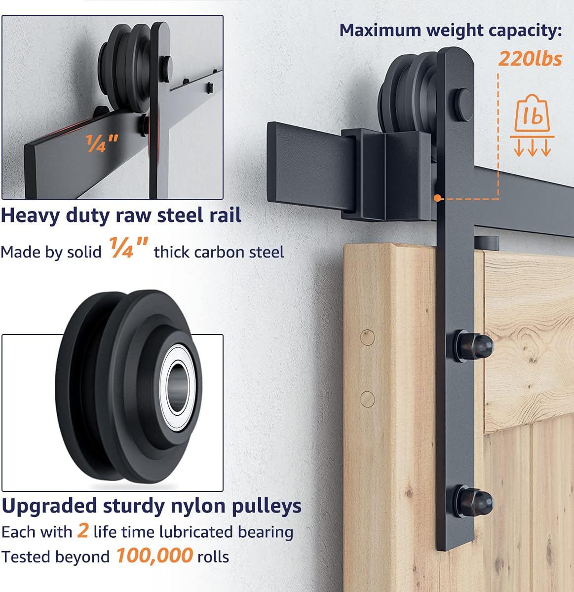 Double Barn Door Hardware, I Shape Hanger