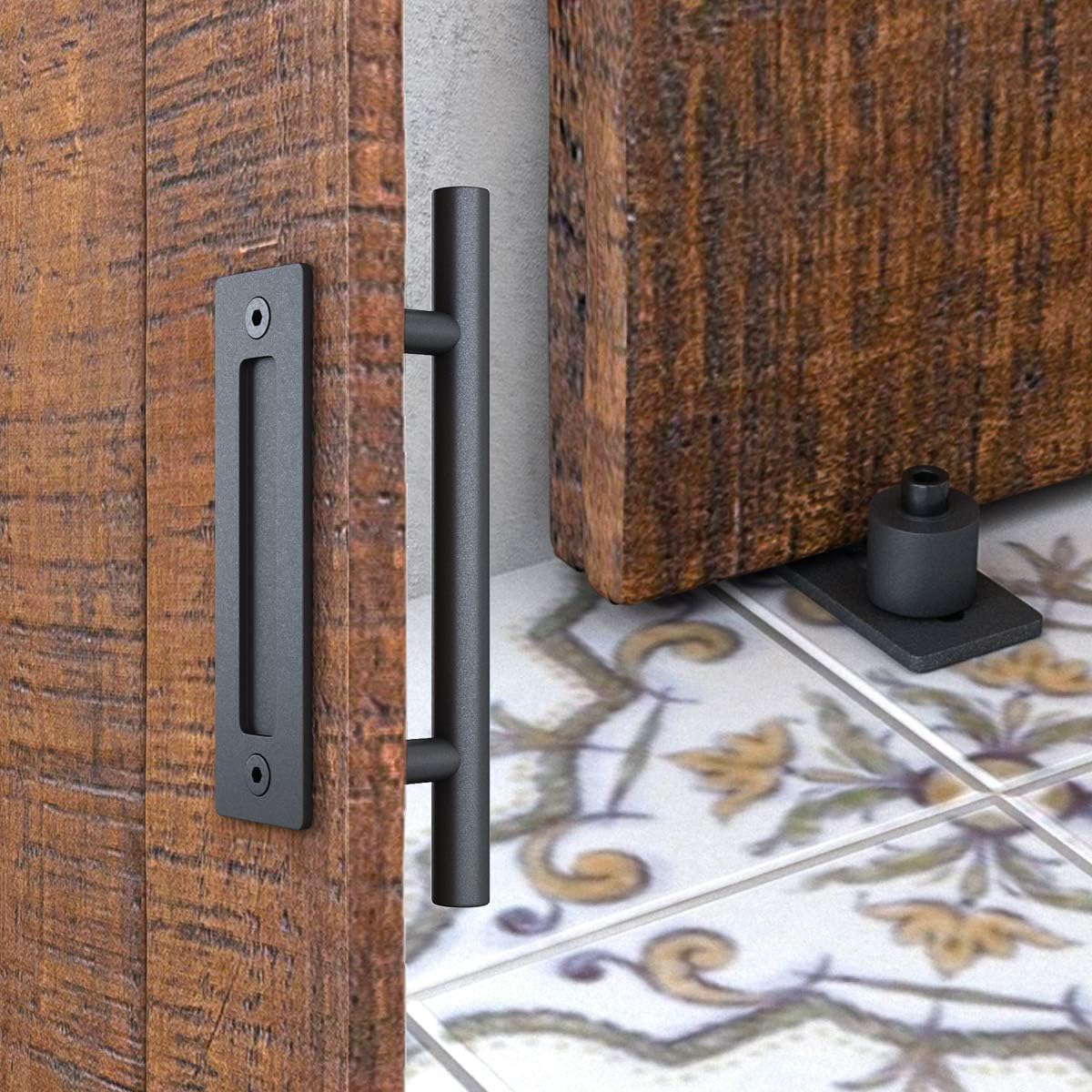 Sliding Barn Door Hardware Whole Kit, Big Wheel Shape Hanger
