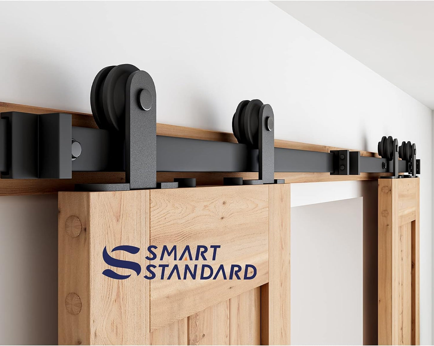 Double Barn Door Hardware Kit, T Shape Hanger
