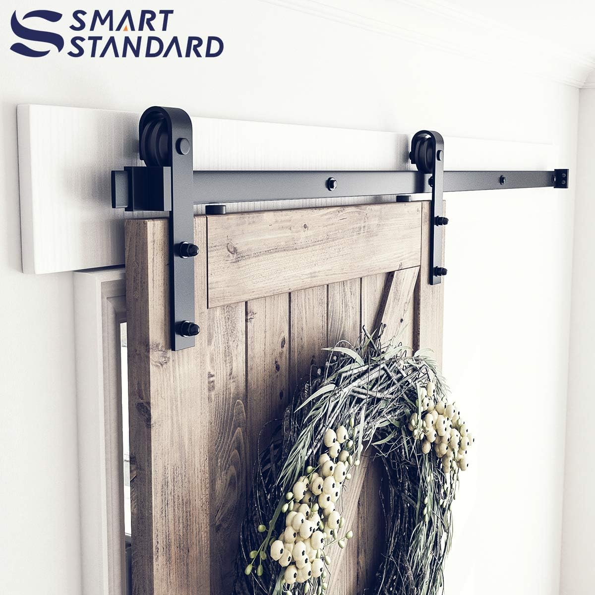 Sliding Barn Door Hardware Whole Kit, J Shape Hanger