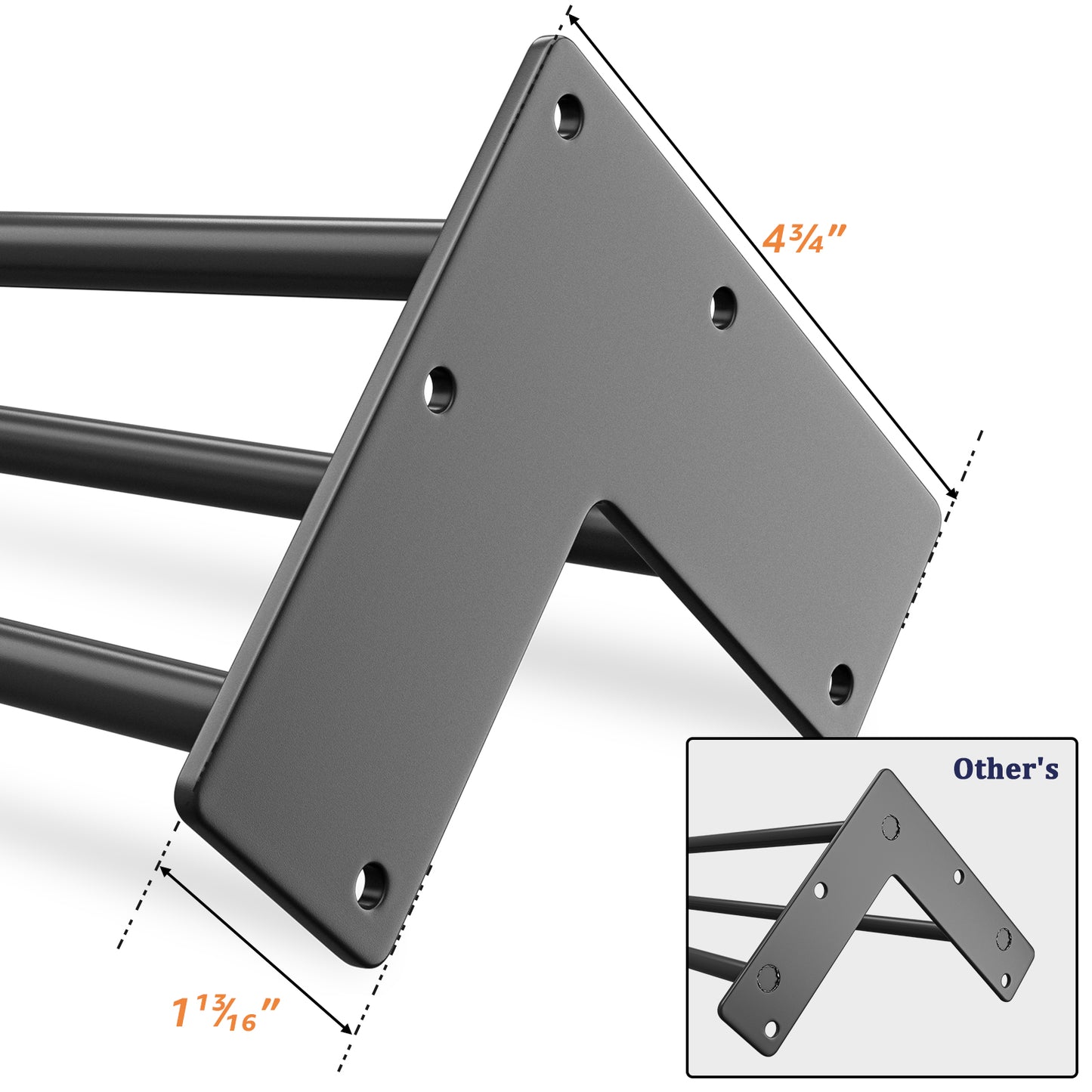 SMARTSTANDARD 28 Inch Metal Hairpin Coffee Table Legs, 1/2" 3 Solid Rods, Industrial Home DIY Projects for Furniture, Bench, Dining Board, Desk, High-Stand with Rubber Floor Protectors, Black, 4PCS